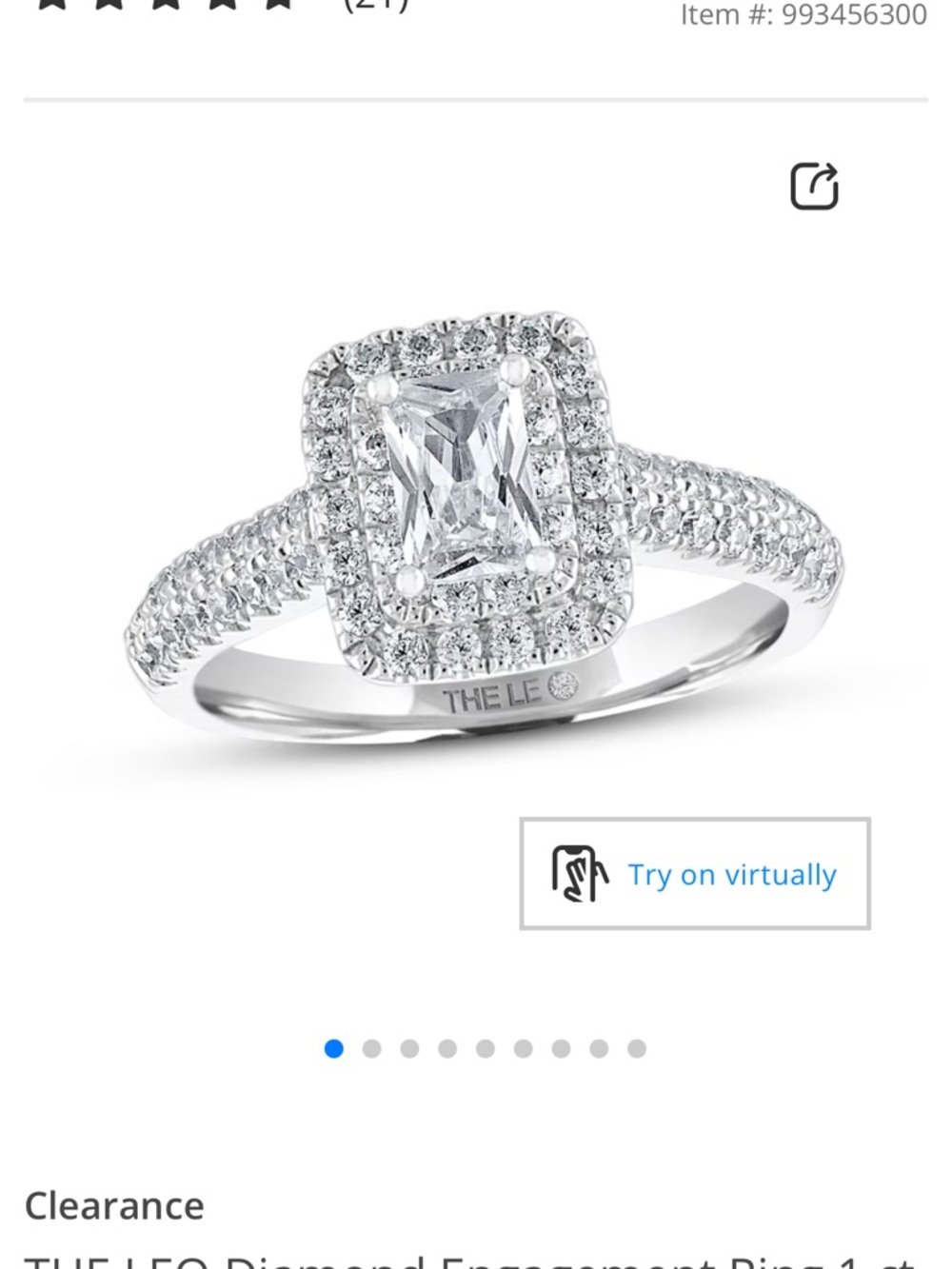 Kay Jewelers Radiant Halo Diamond Ring in White with Matching wedding band
